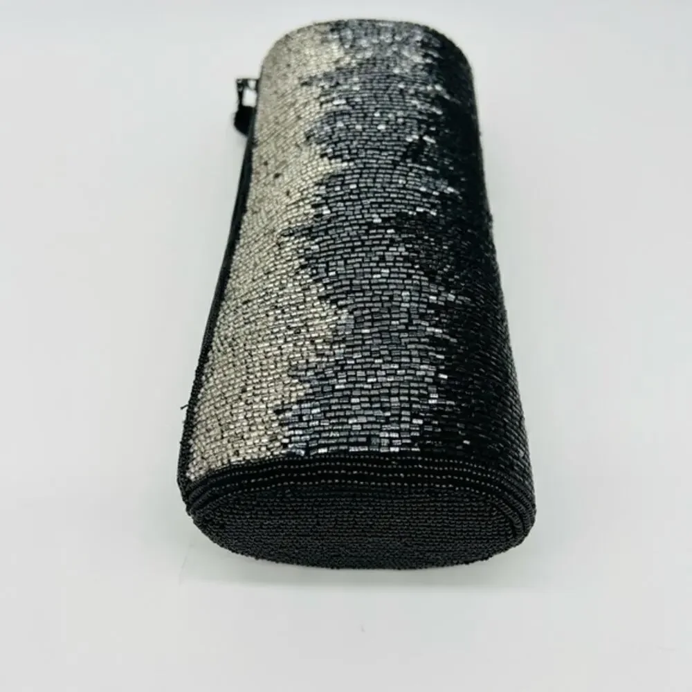 Stunning Imperial Fashion vintage hombre fully beaded evening clutch